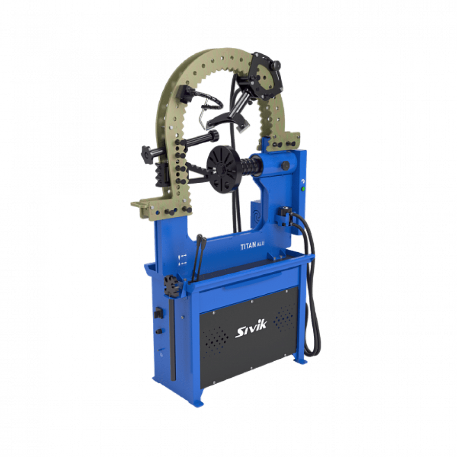 Стенд для правки автомобильных дисков Титан ALU Компакт с электроприводом